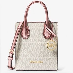 MICHAEL KORS 
Mercer Extra-Small Signature Logo Crossbody Bag